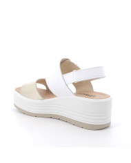 SANDALO CON ZEPPA IGI&CO DONNA  FIO.BO.OME/NAPP PLATINO/BIANCO 7667322