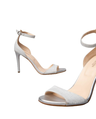 SANDALO CON TACCO NERO GIARDINI DONNA GHIACCIO E116531DE/705