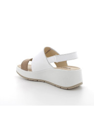 SANDALO CON ZEPPA IGI&CO DONNA NAB.LIS/NAPPA S MARMOTTA/BIANCO 7666500