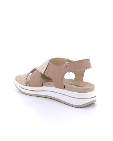 SANDALO CON ZEPPA IGI&CO DONNA FIO.BOT.KOA/VIT TAUPE/PLATINO 7675511
