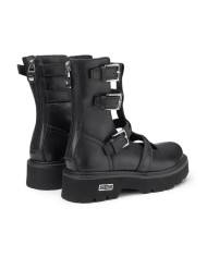 STIVALETTI ANFIBIO CULT DONNA SLASH 4437 MID W LEATHER BLACK CLW443700