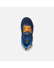 SNEAKERS GEOX BAMBINO JUNIOR  J ASSISTER B. C - MESH+DBK STA NAVY/ORANGE J45DZC 014CE C0820