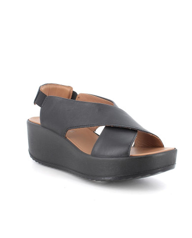 SANDALO CON ZEPPA IGI&CO DONNA NAPPA SOFT NERO 5668866