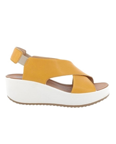 SANDALO CON ZEPPA IGI&CO DONNA CAPRA TAMPONATA GIALLO 566882