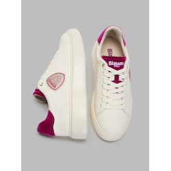 SNEAKERS BLAUER DONNA VENUS01 WOMAN LEATHERF4VENUS01/VEL/CRE/CYL