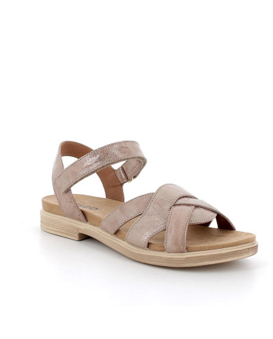 SANDALI  IGI&CO DONNA IN PELLE CARAMEL LAMINATO 5669922