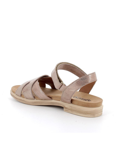 SANDALI  IGI&CO DONNA IN PELLE CARAMEL LAMINATO 5669922
