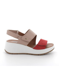 SANDALO CON ZEPPA IGI&CO DONNA  NAB.LIS/NAPPA S RED/POLVERE 7666511