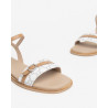 SANDALI NEROGIARDINI DONNA T.GIOVE BIANCO/GRIGI NAPPA PANDORA CORDA  TR FAVARA BEIGE E410480D/707
