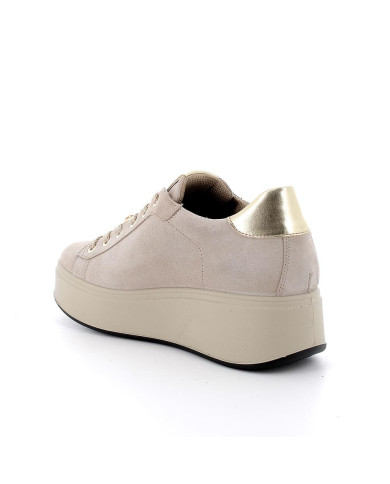 SNEAKERS CON ZEPPA DONNA VISONE IN PELLE 6672233