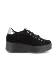 SNEAKERS CON ZEPPA IGI&CO DONNA NERO IN PELLE 6672211