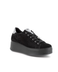 SNEAKERS CON ZEPPA IGI&CO DONNA NERO IN PELLE 6672211