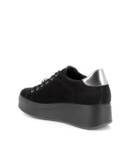 SNEAKERS CON ZEPPA IGI&CO DONNA NERO IN PELLE 6672211