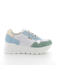 SNEAKERS CON ZEPPA IGI&CO DONNA SCAM/RETE OPOSS MENTA/CERULEO 7661811
