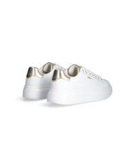 SNEAKERS LIU JO DONNA BABOL 01 - SNEAKER TUMBLED LEATHER/META WHITE/LIGHT GOLD BF5059PX748S1052 