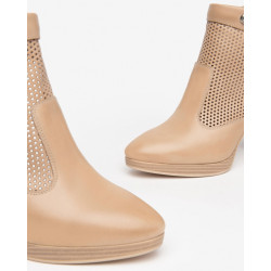 TRONCHETTO NEROGIARDINI DONNA PELLE COLORE CHAMPAGNE TACCO 9,5CM E409740D/439