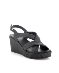 SANDALO CON ZEPPA IGI&CO DONNA PELLE NERO 5673600