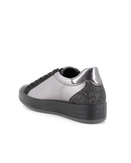 SNEAKERS IGI&CO DONNA IN PELLE NERO/ACCIAIO 6668600