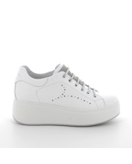 SNEAKERS IGI&CO DONNA NAPPA SOFT BIANCO/ARGENTO 7657300