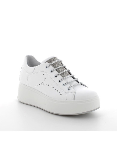 SNEAKERS IGI&CO DONNA NAPPA SOFT BIANCO/ARGENTO 7657300