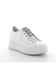 SNEAKERS IGI&CO DONNA NAPPA SOFT BIANCO/ARGENTO 7657300