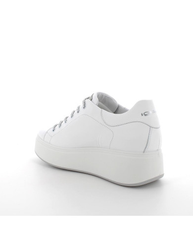 SNEAKERS IGI&CO DONNA NAPPA SOFT BIANCO/ARGENTO 7657300