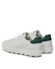 SNEAKERS GEOX UOMO SPHERICA ECUB-1 BIANCO/VERDE U45GPA 0009B C1966