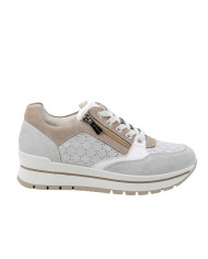 SNEAKERS IGI&CO DONNA PELLE LAMINATA/TESSUTO GRIGIO 5662144