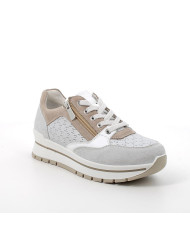 SNEAKERS IGI&CO DONNA PELLE LAMINATA/TESSUTO GRIGIO 5662144