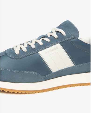 SNEAKERS NEROGIARDINI UOMO VELOUR AVIO SAUVAGE JEANS SPARTA OSSO TR PALERMO TADEJ BIA E601110U/203