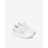 SNEAKERS NEROGIARDINI DONNA SKIPPER BIANCO T.NORA BIANCO 17 T.BRILL ARGENTO ETOILE ARGENTO E615180D/707