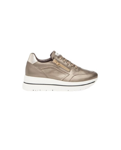 SNEAKERS NEROGIARDINI DONNA BAGOYA BROWN AROLD VELO TALPA T.BRILL PLATINO TR CORVAR BROWN I411556D/322