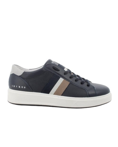 SNEAKERS IGI&CO UOMO PELLE BLU/PERLA 5632211A