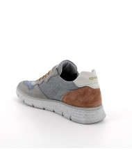 SNEAKERS IGI&CO UOMO SCAMOS/TELA GRIGIO SC/BLUE 7615500