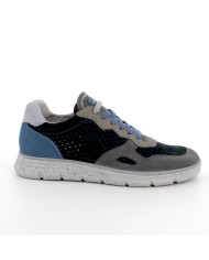 SNEAKERS IGI&CO UOMO SCAMOSC/NABUK   GRAFITE/BLU 7615400