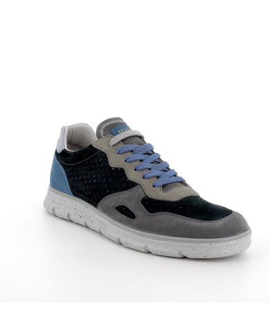 SNEAKERS IGI&CO UOMO SCAMOSC/NABUK   GRAFITE/BLU 7615400