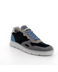 SNEAKERS IGI&CO UOMO SCAMOSC/NABUK   GRAFITE/BLU 7615400