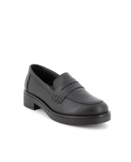 MOCASSINI IGI&CO DONNA IN PELLE NERO LAMINATO ELASTICO 6650300