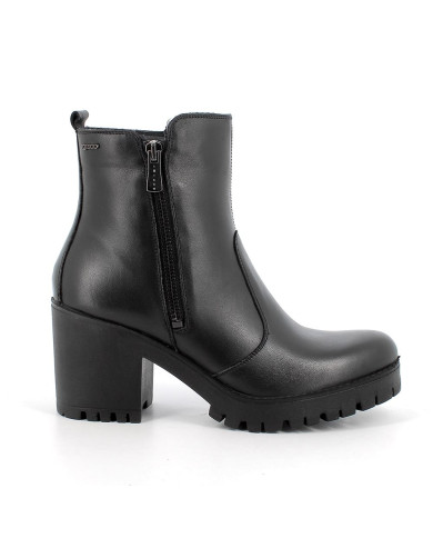 STIVALETTI IGI&CO DONNA IN PELLE NERO CON TACCO 8CM 6667100