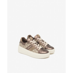 SNEAKERS  NEROGIARDINI DONNA OMEGA T.MORO T.GIOVE ECRU/T.MORO  AROLD COL.ARGILLA PU.GUATE I514210D/300