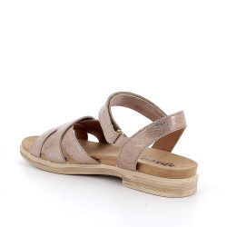 SANDALI  IGI&CO DONNA IN PELLE CARAMEL LAMINATO 5669922