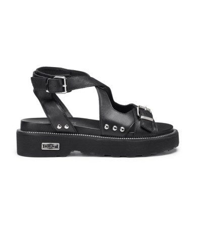 SANDALO CULT DONNA ZIGGY 4472 SANDAL W LEATHER BLACK CLW447200