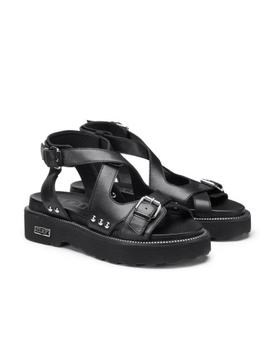 SANDALO CULT DONNA ZIGGY 4472 SANDAL W LEATHER BLACK CLW447200