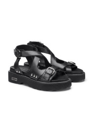 SANDALO CULT DONNA ZIGGY 4472 SANDAL W LEATHER BLACK CLW447200