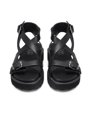 SANDALO CULT DONNA ZIGGY 4472 SANDAL W LEATHER BLACK CLW447200