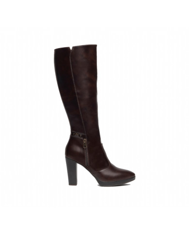 STIVALI CON TACCO NEROGIARDINI DONNA IN PELLE T.MORO TACCO 9,5 CM  I308910D/300