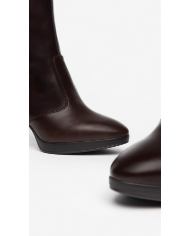 STIVALI CON TACCO NEROGIARDINI DONNA IN PELLE T.MORO TACCO 9,5 CM  I308910D/300