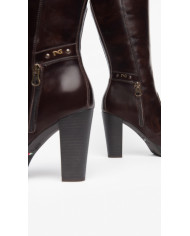 STIVALI CON TACCO NEROGIARDINI DONNA IN PELLE T.MORO TACCO 9,5 CM  I308910D/300