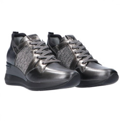 SNEAKERS NEROGIARDINI DONNA CON ZEPPA PARADISE PERL.PIOMBO T.BRILL ANTRACITE A908860D109