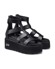 SANDALO CON ZEPPA CULT DONNA NANCY 3459 W LEATHER BLACK CLW345900